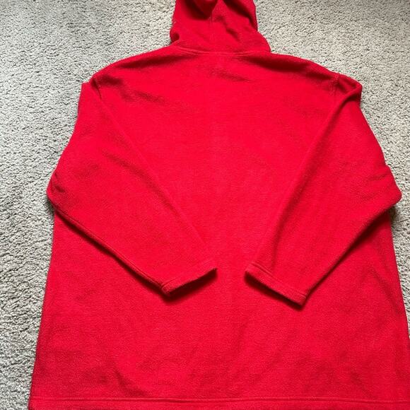 DISNEY MICKEY MOUSE FULL ZIP UP HOODIE SIZE 3X (22-24W) SOLID RED GREY LETTERS - Picture 10 of 11